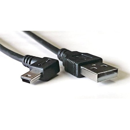 Works Works 22-101-02 USB Mini Left Angle Cable; 40 in. Long 22-101-02